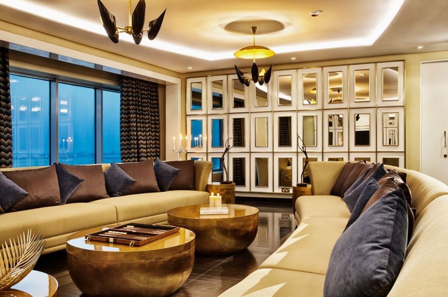 The Domain Bahrain Hotel And Spa - Adults Friendly 16 Years Plus 마나마 외부 사진 The living room of a 3-bedroom apartment